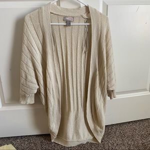 Forever 21 Cream Cardigan